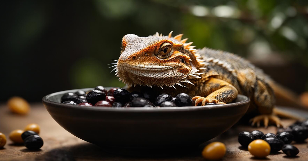 can bearded dragons eat black olives